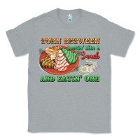 Heather Grey torn between lookin like a snack and eatin one Classic Tee - FaDigitalArtStudio