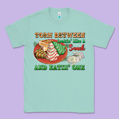 Torn Between Lookin Like A Snack And Eatin One Classic Tee Designed By Fadigitalartstudio