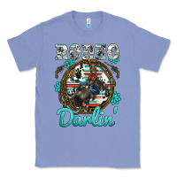 Colony Blue western rodeo darlin' bullfighter serape cowhide turquoise gemstones Classic Tee - BarkalooDesign