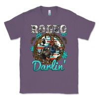 Lavender western rodeo darlin' bullfighter serape cowhide turquoise gemstones Classic Tee - BarkalooDesign