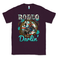 Plum western rodeo darlin' bullfighter serape cowhide turquoise gemstones Classic Tee - BarkalooDesign