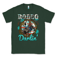 Sports Green western rodeo darlin' bullfighter serape cowhide turquoise gemstones Classic Tee - BarkalooDesign