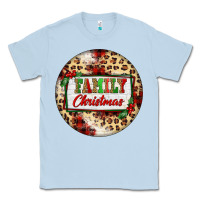 Dusty Blue Family Christmas Classic Tee - FaDigitalArtStudio