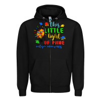 Black this little light of mine autism awareness Zipper Hoodie - JahusDesignShop