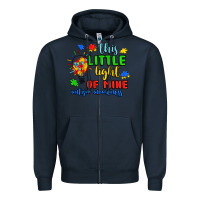 Navy this little light of mine autism awareness Zipper Hoodie - JahusDesignShop