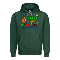 Sports Green this little light of mine autism awareness Zipper Hoodie - JahusDesignShop