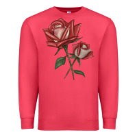 Cardinal love rose grandiflora rose Premium Sweatshirt - LillyAllenDesigns