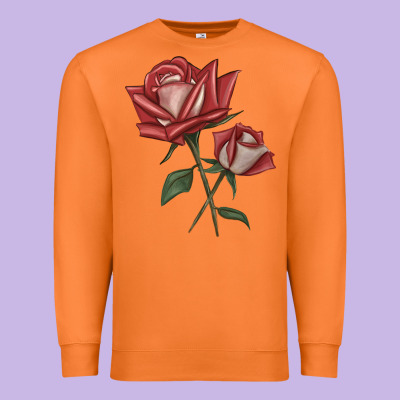 Love Rose Grandiflora Rose Premium Sweatshirt Designed By Lillyallendesigns