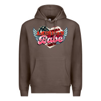 Coffee American babe Premium Hoodie - NancyCooperArtShop