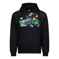 Black autism truck Urban Hoodie - LillyAllenDesigns