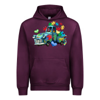 Mauve Wine autism truck Urban Hoodie - LillyAllenDesigns