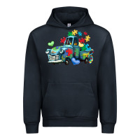 Navy autism truck Urban Hoodie - LillyAllenDesigns