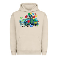 Pigment French Oak autism truck Urban Hoodie - LillyAllenDesigns