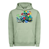 Pigment Oil Green autism truck Urban Hoodie - LillyAllenDesigns
