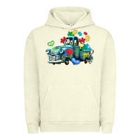 Pigment Pistachio autism truck Urban Hoodie - LillyAllenDesigns