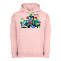 Pigment Salmon autism truck Urban Hoodie - LillyAllenDesigns