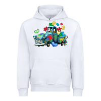 White autism truck Urban Hoodie - LillyAllenDesigns