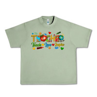 Oil Green teacher teach love inspire tbw Urban Heavy Tee - texasbilliewilder