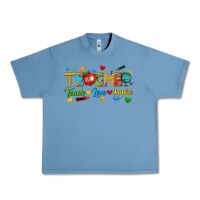 Pebble Blue teacher teach love inspire tbw Urban Heavy Tee - texasbilliewilder