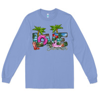 Colony Blue love summer Long Sleeve Tee - SublimationCraftShop
