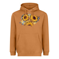 Meerkat sunflower glitter leather patch Heavyweight Hoodie - AdoDesignShop