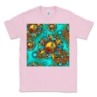 Bubblegum Pink western sunset sunflowers seamless pattern Classic Tee - HRA Design Shop