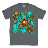 Charcoal Heather western sunset sunflowers seamless pattern Classic Tee - HRA Design Shop