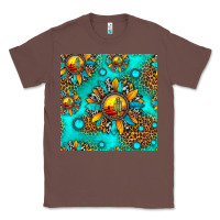 Chestnut western sunset sunflowers seamless pattern Classic Tee - HRA Design Shop