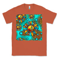 Western Sunset Sunflowers Seamless Pattern Classic Tee | Teevron