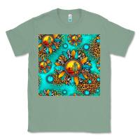 Sage western sunset sunflowers seamless pattern Classic Tee - HRA Design Shop