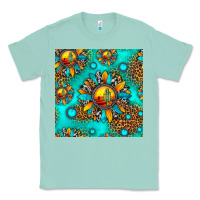 Seafoam western sunset sunflowers seamless pattern Classic Tee - HRA Design Shop