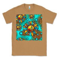 Toasted Coconut western sunset sunflowers seamless pattern Classic Tee - HRA Design Shop