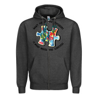 Charcoal Heather what makes you different is what makes you beautif Zipper Hoodie - JahusDesignShop
