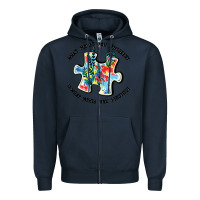 Navy what makes you different is what makes you beautif Zipper Hoodie - JahusDesignShop