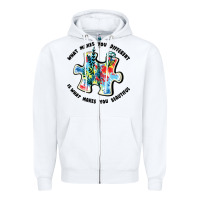 What Makes You Different Is What Makes You Beautif Zipper Hoodie | Teevron