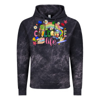 Cloud Black childcare life Vintage Hoodie - JahusDesignShop