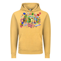 Vintage Mustard childcare life Vintage Hoodie - JahusDesignShop