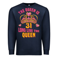 Navy the queen is 31 long live the queen kopya Premium Sweatshirt - Jasminsmagicworld