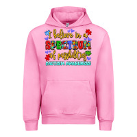 Fuchsia Pink i believe in a spectrum of possibilities Urban Hoodie - LillyAllenDesigns