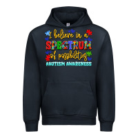 Navy i believe in a spectrum of possibilities Urban Hoodie - LillyAllenDesigns