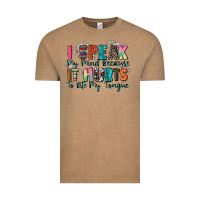 Vintage Coffee i speak my mind because it hurts to bite my tongue Vintage Tee - Zillion Design Studio