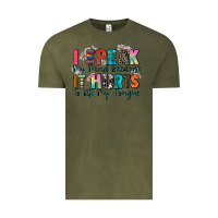 Vintage Olive i speak my mind because it hurts to bite my tongue Vintage Tee - Zillion Design Studio