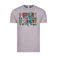 I Speak My Mind Because It Hurts To Bite My Tongue Vintage Tee | Teevron