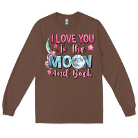 Chestnut i love you to the moon and back Long Sleeve Tee - FaDigitalArtStudio