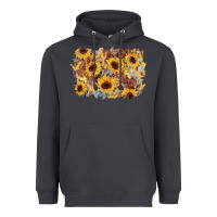 Smoke sunflower glitter leather background Heavyweight Hoodie - AdoDesignShop