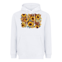 White sunflower glitter leather background Heavyweight Hoodie - AdoDesignShop