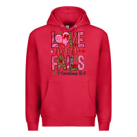 Cardinal love never fails i corintians 13 8 Premium Hoodie - NancyCooperArtShop