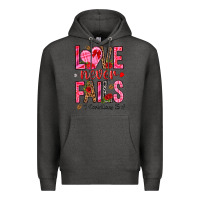 Charcoal Heather love never fails i corintians 13 8 Premium Hoodie - NancyCooperArtShop