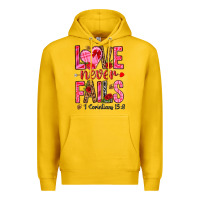 Lemon love never fails i corintians 13 8 Premium Hoodie - NancyCooperArtShop