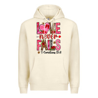 Sandshell love never fails i corintians 13 8 Premium Hoodie - NancyCooperArtShop